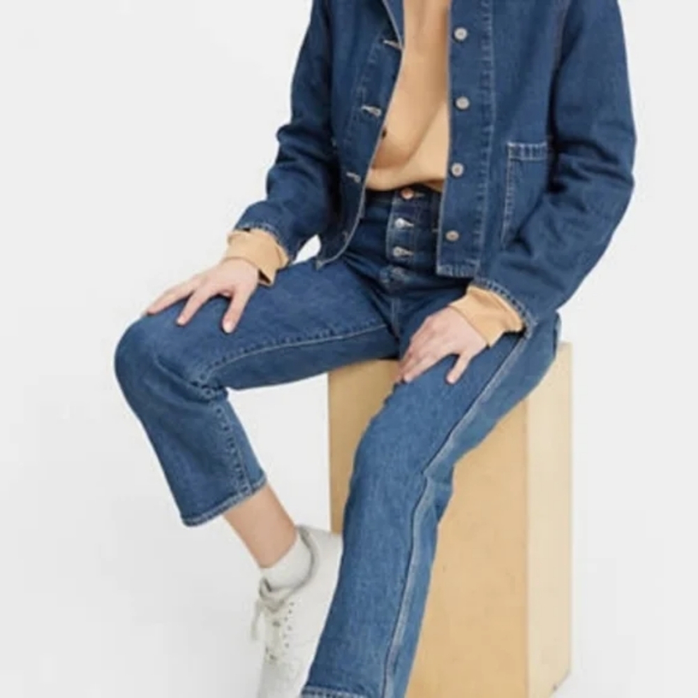 Levi's Wedgie Utility Straight Leg Jeans Denim Pants Middle Sister Carpe… - Picture 2 of 12